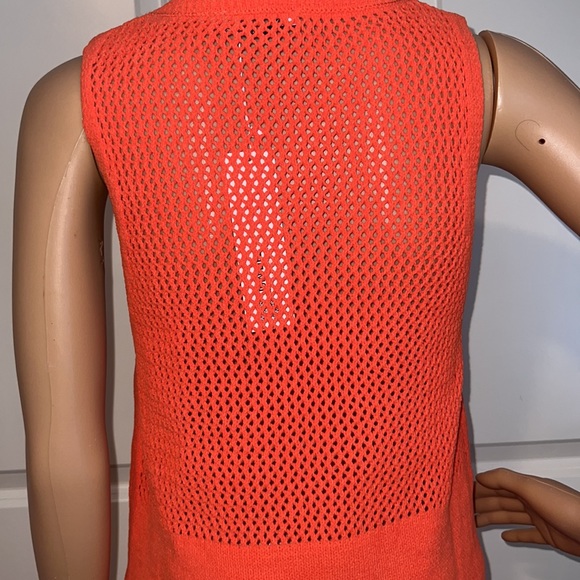 New ZARA NWT Orange Crochet Knit Mini Dress - Picture 16 of 17